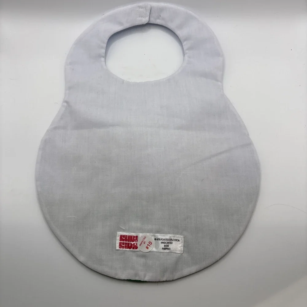 Kubi Kids Vintage Infant Baby Bib 3D Bear Bunny Dog‎ Jump rope Checkered